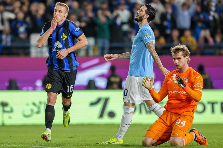 Davide Frattesi menggenapi kemenangan Inter menjadi 3-0 lewat golnya pada menit ke-87.
