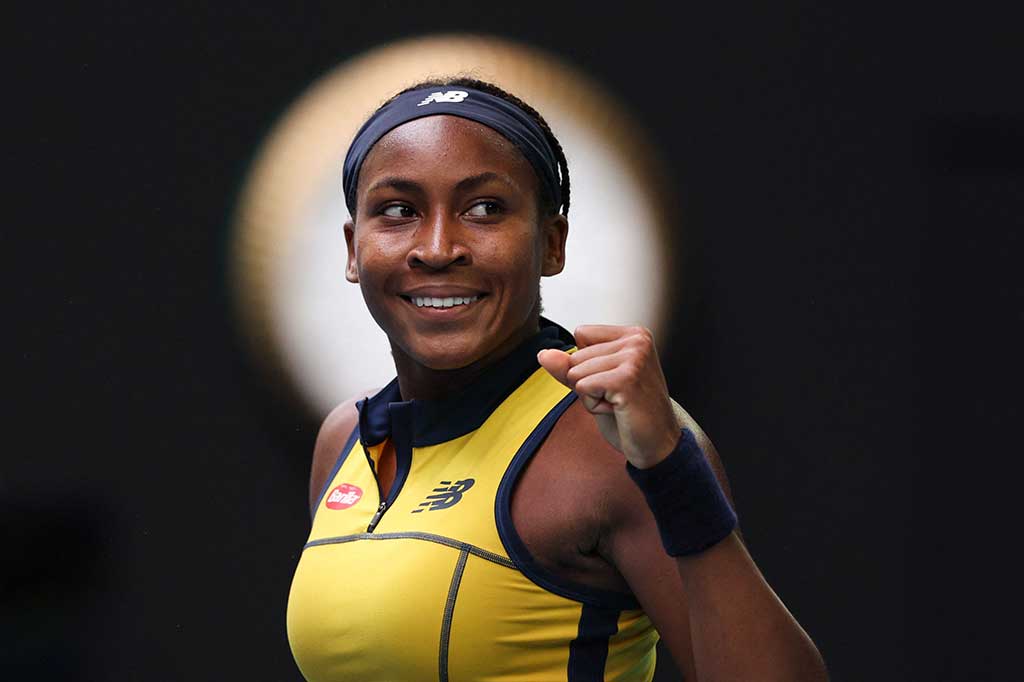Coco Gauff melaju ke perempat final Australian Open untuk pertama kalinya, Minggu, 21 Januari 2024.