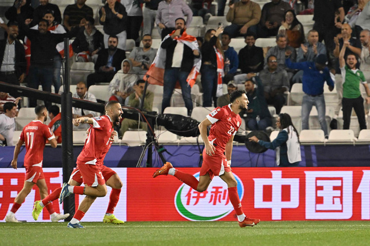 Pada laga itu, Tajikistan tertinggal terlebih dahulu melalui gol Bassel Jradi pada menit ke-47.