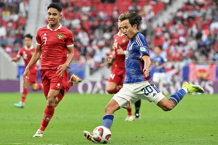 Jepang melaju ke babak 16 besar Piala Asia dan kemungkinan menghadapi Korea Selatan setelah menang 3-1 atas Indonesia, Rabu, 24 Januari 2024.