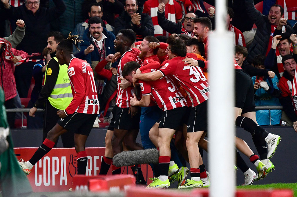 Inaki Williams membawa Bilbao unggul pada menit ke-106 lewat serangan balik. Lolos dan tinggal menghadapi kiper, sepakan Inaki mulanya membentur tiang. Tapi bola kembali padanya dan dicocor ke dalam gawang.