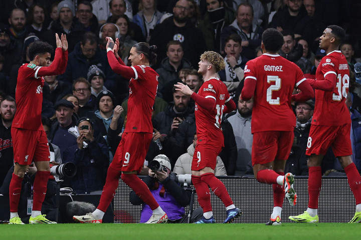Liverpool unggul lebih dulu lewat gol Luis Diaz pada menit ke-11.
