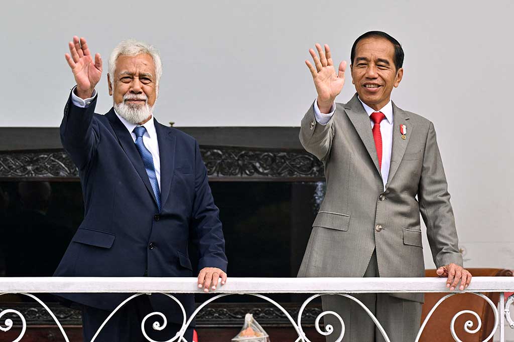 Kunjungan resmi PM Xanana Gusmao di Istana Bogor ini merupakan kali kunjungan internasional pertamanya sejak dilantik sebagai Perdana Menteri Republik Demokratik Timor Leste pada Juli 2023. Sebelumnya, PM Xanana Gusmao berkunjung ke Indonesia saat menghadiri KTT Ke-43 ASEAN pada September 2023.