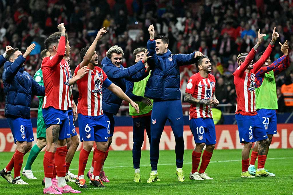 Atletico Madrid melaju ke semifinal Piala Raja usai menundukkan Sevilla dengan skor tipis 1-0 pada laga perempat final di Stadion Civitas Metropolitan, Jumat, 26 Januari 2024 dini hari WIB. Gol semata wayang Atletico dicetak oleh Memphis Depay.