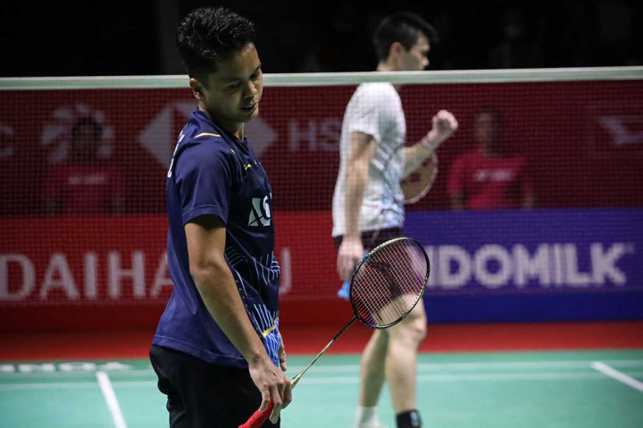 Pada pertandingan yang digelar di Istora Senayan Jakarta itu, Ginting kalah melalui rubber game alot dengan skor 21-13, 17-21, 19-21.