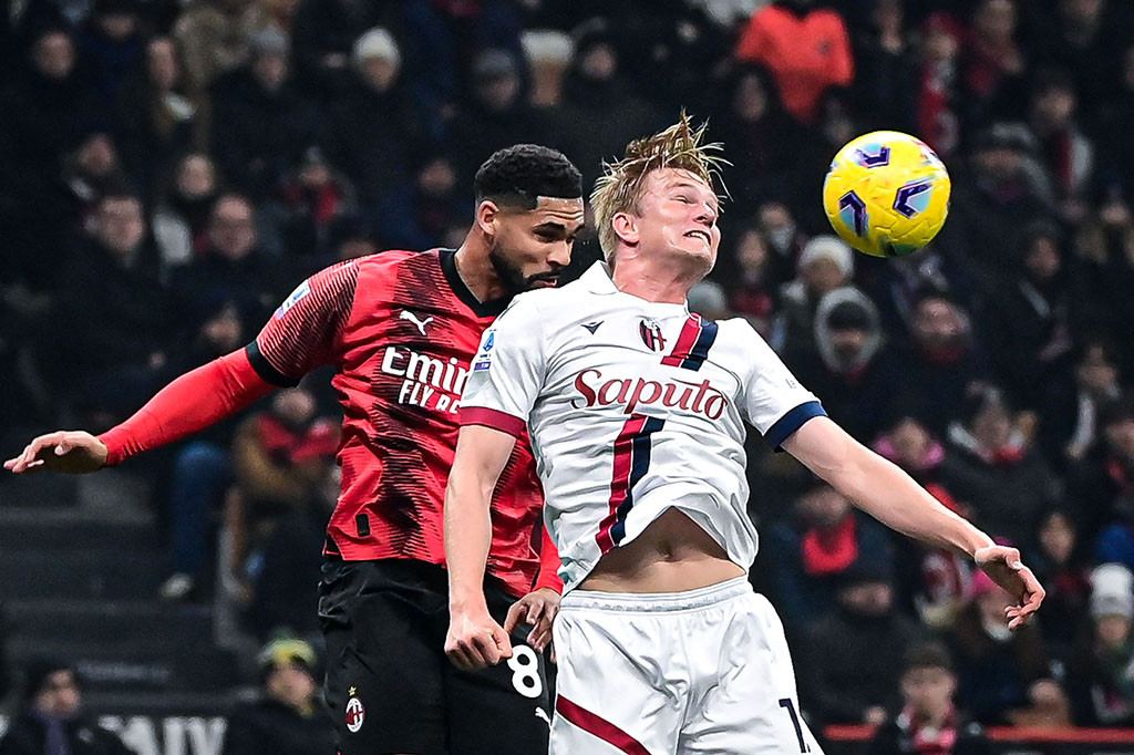 AC Milan ditahan imbang Bologna dengan skor 2-2 dalam lanjutan Serie A pekan ke-22 di San Siro pada Minggu, 28 Janari 2024 dini hari WIB.