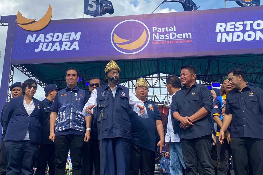 Surya mengungkapkan, mengawal demokrasi tak sulit. Cukup dengan memilih pemimpin yang mampu melakukan perubahan.