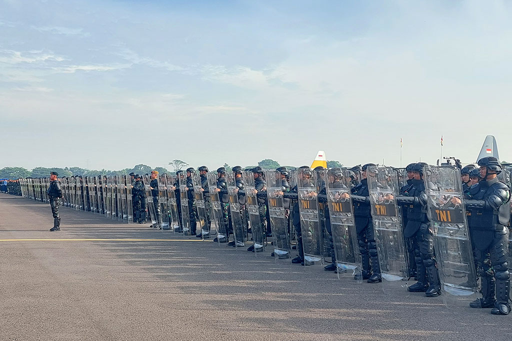 Sebanyak 446.219 personel TNI mengikuti Apel Gelar Pasukan Pengamanan Pemilu tahun 2024 serentak di seluruh Kodam di Indonesia, Kamis, 1 Februari 2024. Kegiatan ini digelar sebagai upaya mendukung kelancaran pesta demokrasi.  