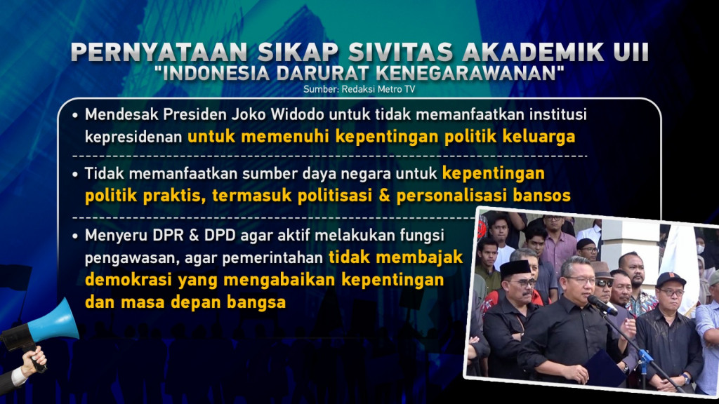Kritik Pedas Sivitas Universitas untuk Presiden