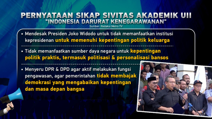 Kritik Pedas Sivitas Universitas untuk Presiden