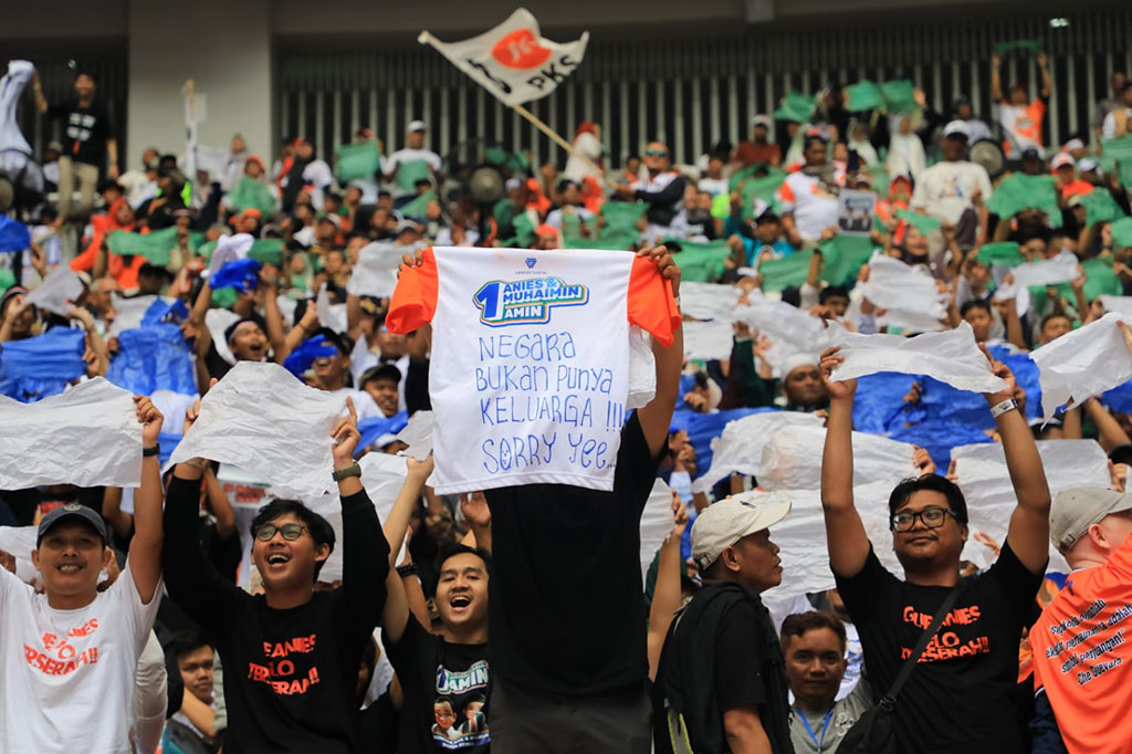 Diperkiraan jutaan orang menghadiri kampanye terakhir pasangan calon presiden dan calon wakil presiden nomor urut 1 itu.