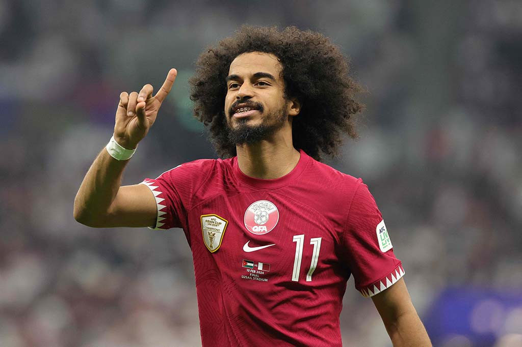 Menit ke 22, Qatar sukses mencetak gol pertama mereka. Akram Afif yang melakukan tusukan ke kotak penalti dilanggar Abdallah Nasib. Wasit Ning Ma asal Tiongkok lansgung menunjuk titik putih. Akram menjalankan tugasnya dengan baik sebagai algojo. Skor 0-1 untuk keunggulan Qatar.