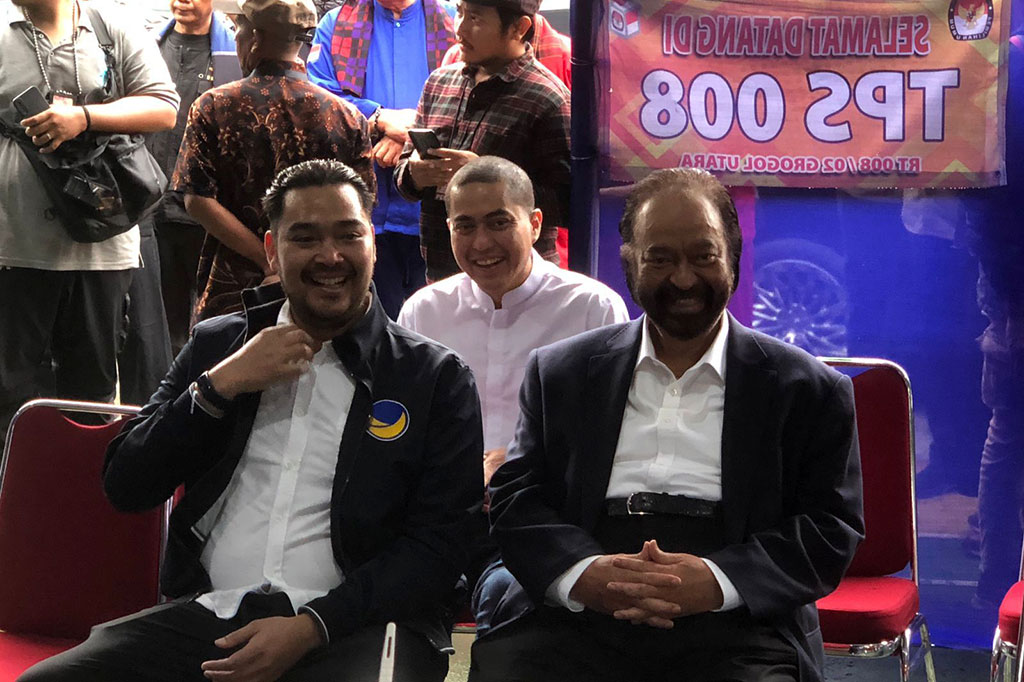 Terkait perolehan suara di TPS tempat dia mencoblos, Surya optimistis akan memenangkan suara bagi pasangan calon presiden dan wakil presiden nomor urut 1 Anies-Muhaimin (AMIN).