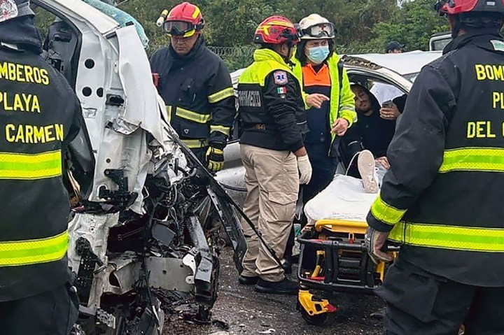 Warga Argentina tersebut sedang berlibur, kata Jorge Vazquez Oropeza, sekretaris perlindungan sipil kotamadya Solidaridad.
