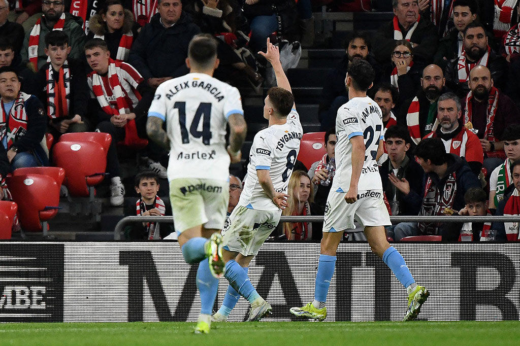 Girona baru mampu menyamakan kedudukan pada menit ke-49, ketika Viktor Tsygankov memaksimalkan umpan silang Ivan Martin.