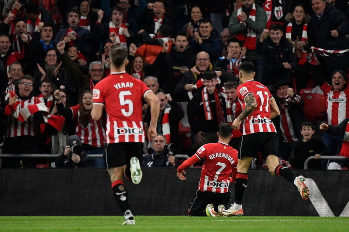 Kedudukan imbang tidak bertahan lama setelah Bilbao merestorasi keunggulan mereka pada menit ke-56. Gorka Guruzeta berhasil mencuri bola dari penguasaan Miguel Gutierrez, untuk diteruskan kepada Berenguer yang membukukan gol keduanya.