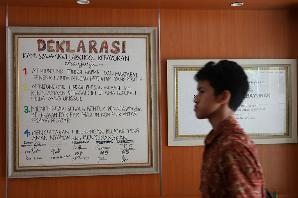 Menyikapi kasus perundungan yang terjadi di SMA Binus Serpong atau Binus School Serpong, Tangerang, Banten, dan kini dalam penanganan pihak kepolisian.