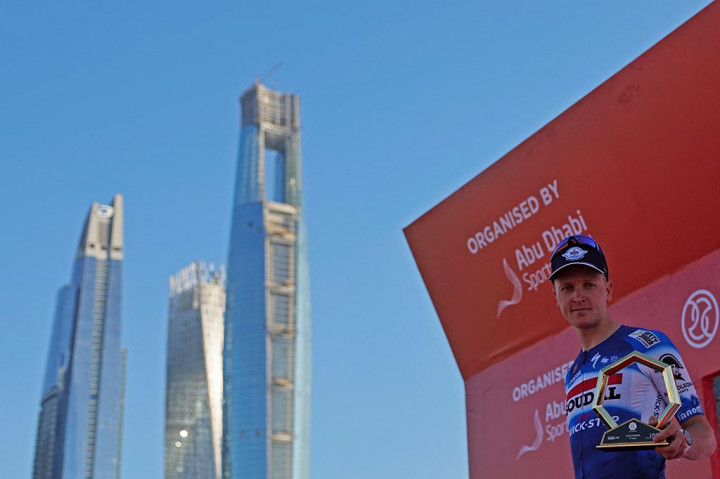 Pembalap Belanda Arvid De Kleijn (Tudor) dan Olav Kooij (Visma-Lease a Bike) melengkapi podium pada akhir etape 168 km di sekitar Dubai.