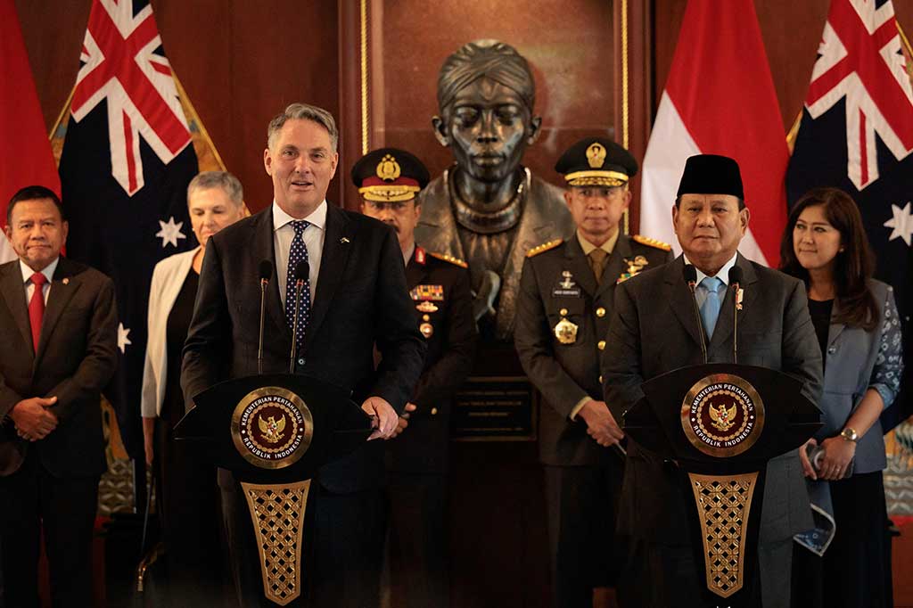 Dalam pertemuan yang berlangsung selama kurang lebih 2 jam itu, Marles menyampaikan pembahasan mengenai peningkatan perjanjian kerja sama pertahanan yang baru itu semakin mendekati tahap akhir. 