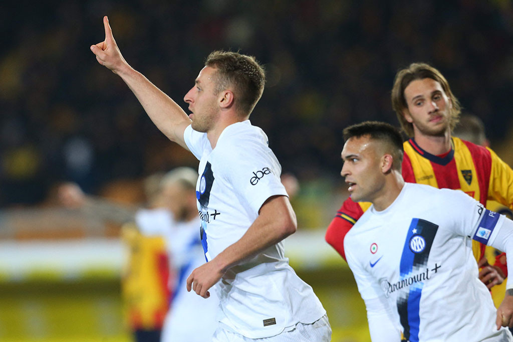 Inter Milan menggandakan keunggulan pada babak kedua dalam menit ke-54 ketika Davide Frattesi mencatatkan namanya di papan skor melalui tembakan kaki kiri dari jarak dekat usai memanfaatkan umpan Alexis Sanchez.