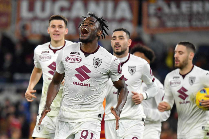 Torino kemudian mencetak gol balasan dua menit berselang lewat Daniel Zapata setelah menerima umpan Raoul Bellanova. Babak pertama berakhir dengan skor 1-1.