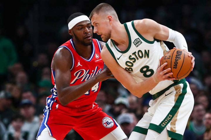 Kristaps Porzingis mencetak 23 poin dan 12 rebound, Jrue Holiday menambahkan 13 poin. Celtics membukukan kemenangan laga kandang ke-25 secara berturut-turut melawan tim-tim Wilayah Timur.