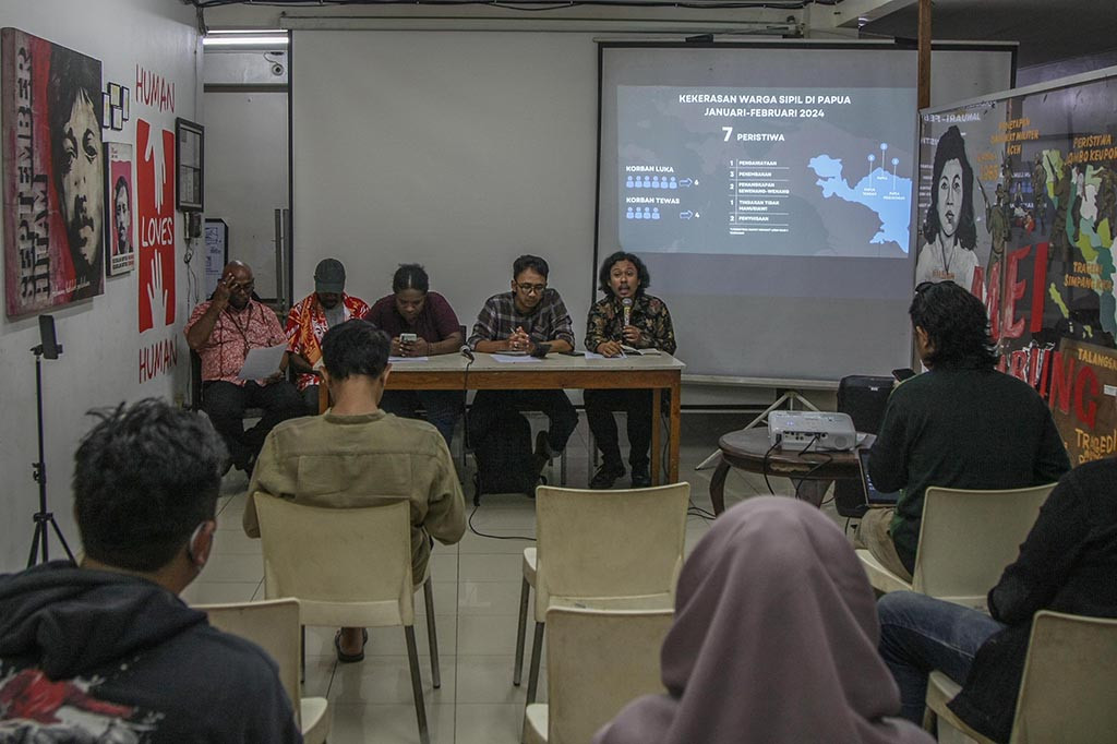 Pada medio Januari hingga Maret telah terjadi 7 peristiwa kekerasan terhadap masyarakat sipil di Papua yang menyebabkan 6 korban luka-luka dan 4 korban lainnya meninggal dunia.
