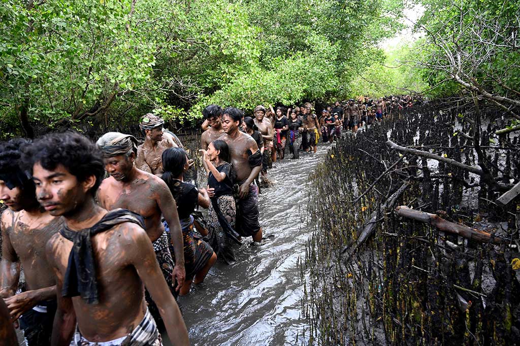 Tradisi Mebuug-buugan atau mandi lumpur itu dilakukan ratusan warga setempat sebagai simbol untuk menghilangkan kekotoran dan hal-hal negatif setelah Hari Raya Nyepi Tahun Saka 1946. 