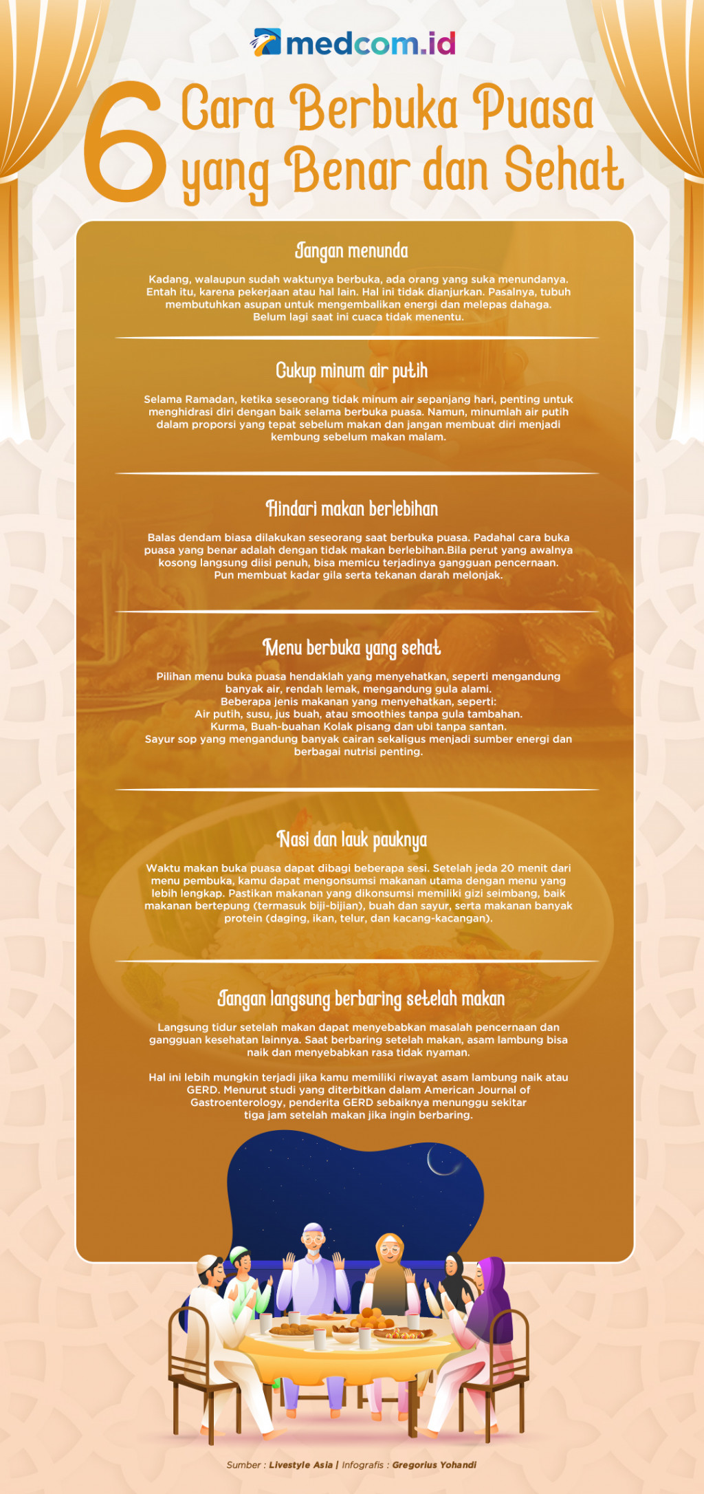 6 Cara Berbuka Puasa yang Benar dan Sehat