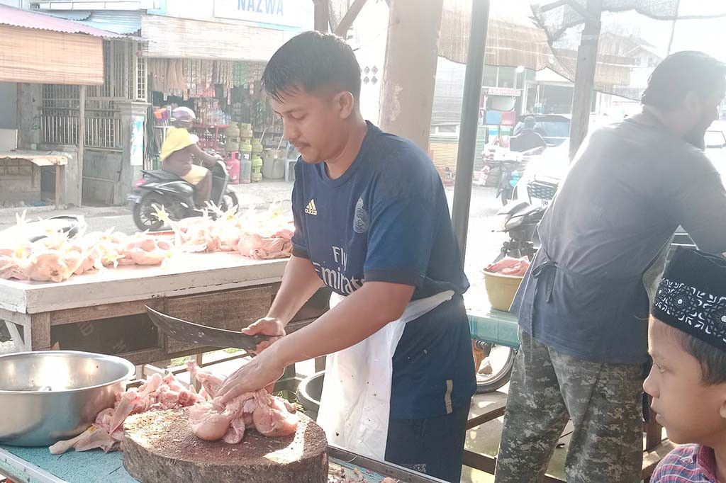 Amatan Media Indonesia di Kabupaten Pidie, misalnya harga ayam potong yang akhir bulan Februari lalu Rp22.000/kg (kilogram) kini naik mencapai Rp29.000/kg. Bahkan pada pekan lalu harga ayam pedaging itu sempat mencapai Rp30.000/kg.