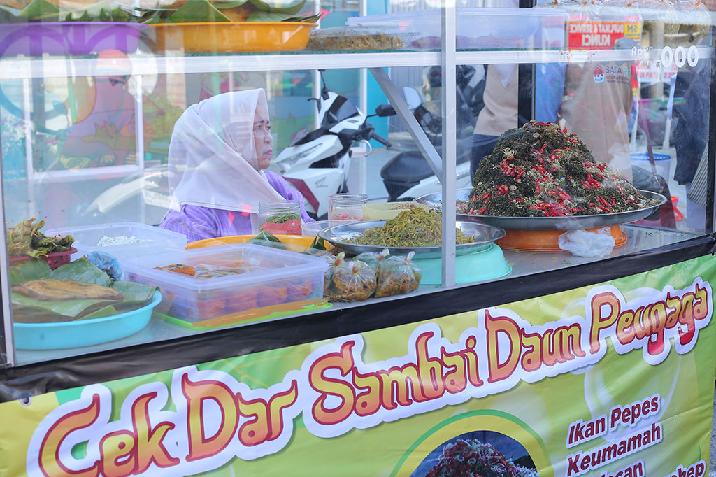 Sambai oen peugaga terbuat dari daun pegagan (Centella asiatica), sebuah tumbuhan merambat yang tumbuh di daerah Aceh. Tumbuhan ini memiliki beragam khasiat, termasuk meningkatkan konsentrasi, meningkatkan daya ingat, dan bahkan membantu mengobati masuk angin. Biasanya, dedaunan untuk racikan yang terdiri dari 44 dedaunan ini diperoleh dari pematang sawah atau tempat-tempat yang teduh dan sejuk.