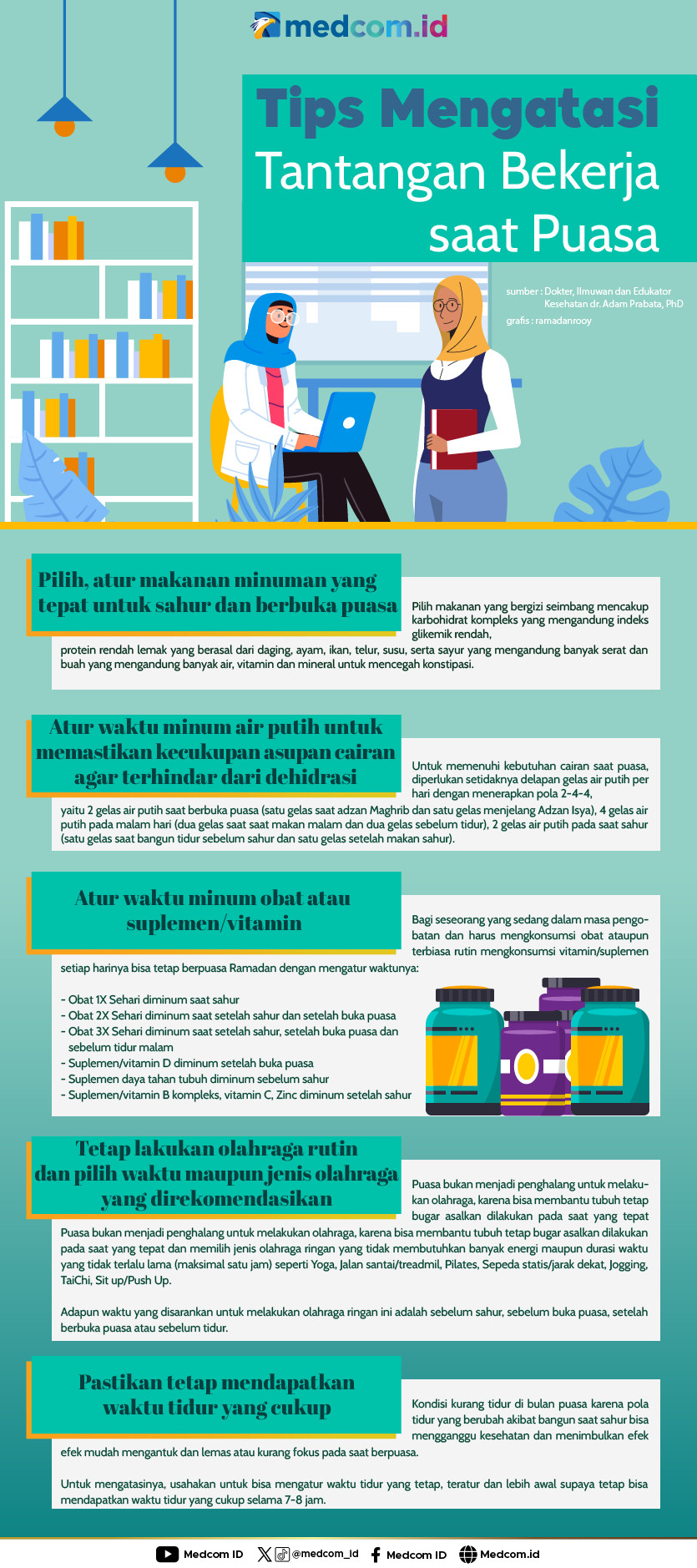 Tips Mengatasi Tantangan Bekerja saat Puasa
