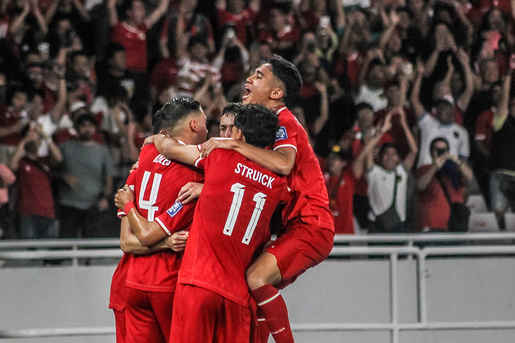 Timnas Indonesia memetik kemenangan perdana pada kualifikasi Piala Dunia 2026 zona Asia putaran kedua Grup F setelah menundukkan Vietnam 1-0 di Stadion Utama Gelora Bung Karno (SUGBK), Jakarta, Kamis, 21 Maret 2024 malam.