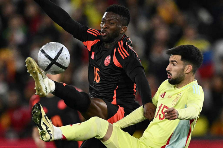 Tertinggal 0-1, Spanyol terus menekan Kolombia untuk menyamakan kedudukan. Alvaro Morata, Nico Williams, Alex Baena, dan Lamine Yamal dimainkan, tetapi tetap tidak mampu membahayakan gawang Camilo Vargas. Hingga laga berakhir, Kolombia berhasil mempertahankan keunggulan 1-0 mereka atas La Roja.