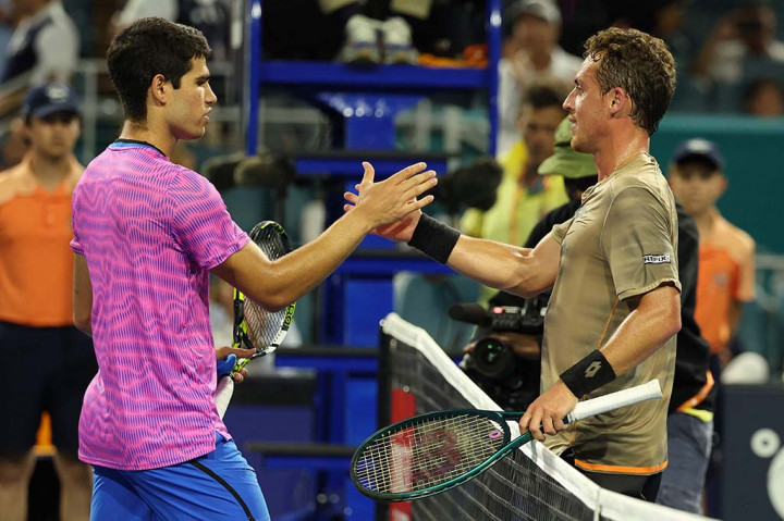Alcaraz selanjutnya menghadapi pemenang dari pertandingan antara veteran Prancis Gael Monfils dan petenis Australia Jordan Thompson yang sedang dalam performa terbaiknya.