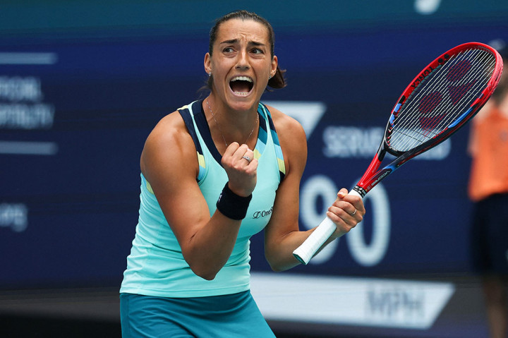 Unggulan ke-23 asal Prancis Caroline Garcia melaju ke perempat final Miami Open untuk pertama kalinya dalam kariernya, Selasa, 26 Maret 2024 WIB. 