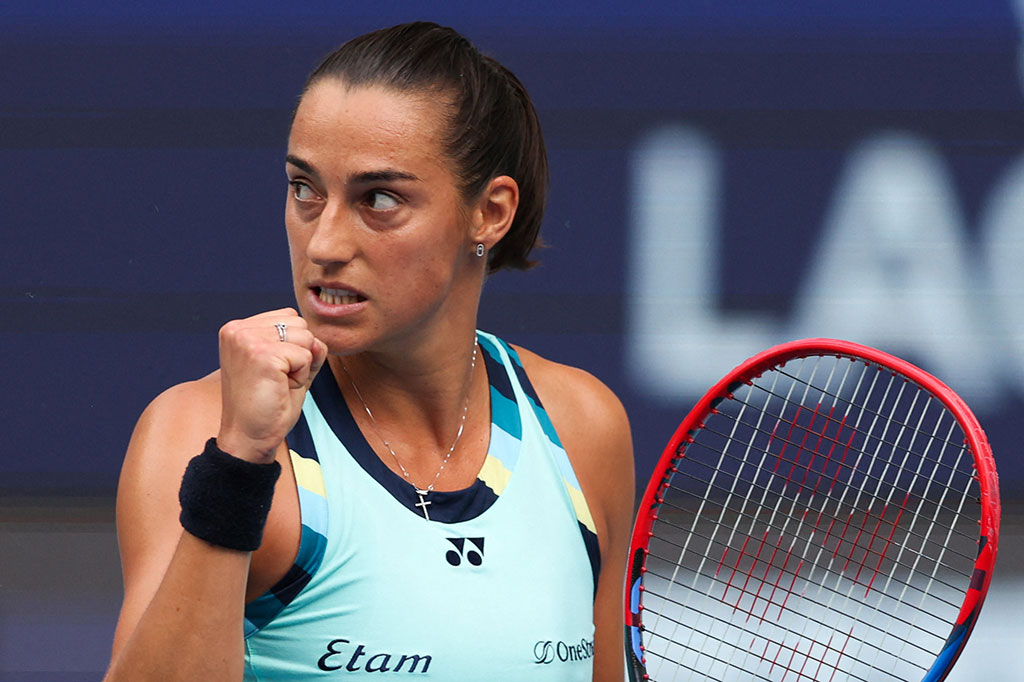 Garcia melaju setelah meraih kemenangan dengan skor 6-3, 1-6, 6-2 atas unggulan ketiga dan harapan tuan rumah Coco Gauff.