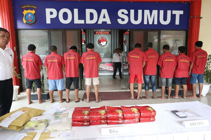 Polda Sumut dan polres jajaran selama kurun waktu tujuh bulan sejak 12 September 2023 hingga 23 Maret 2024 telah mengungkap berbagai kasus tindak pidana peredaran narkotika.