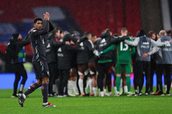 Tim nasional Inggris terhindar dari kekalahan setelah bermain imbang 2-2 lawan Belgia dalam pertandingan persahabatan di Wembley Stadium pada Rabu, 27 Maret 2024 dini hari WIB. Gol penyama kedudukan dicetak oleh Jude Bellingham di injury time babak kedua.