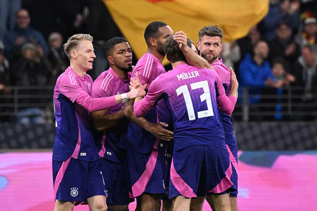 Jerman melakukan comeback untuk kemudian menang 2-1 saat menjamu Belanda dalam laga persahabatan di Deutsche Bank Park, Frankfurt pada Rabu, 27 Maret 2024 dini hari WIB.