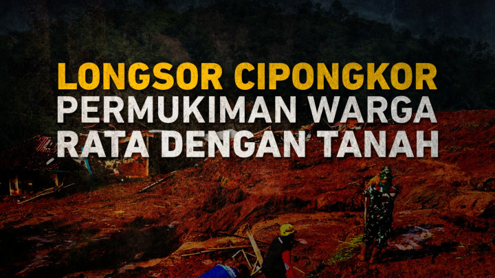 Longsor Cipongkor, Permukiman Warga Rata dengan Tanah