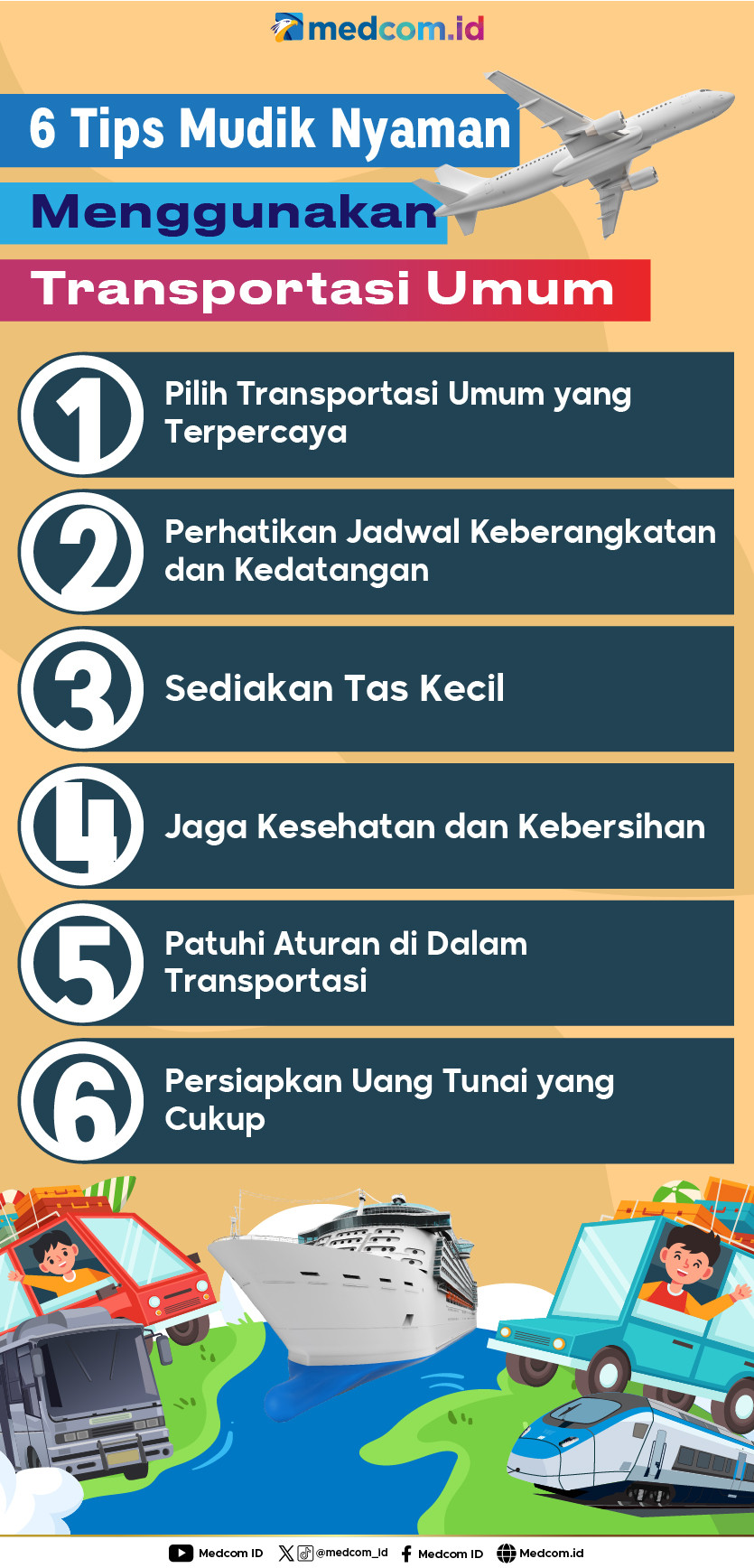 6 Tips Mudik Nyaman Menggunakan Transportasi Umum
