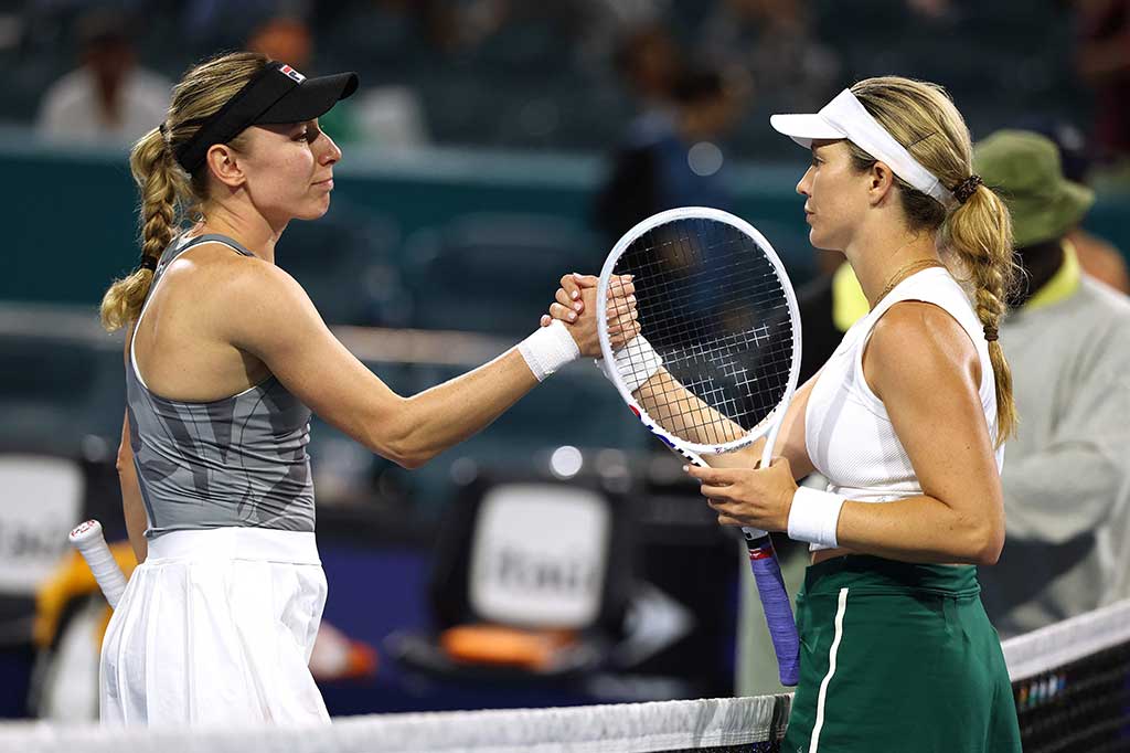 Petenis Amerika Serikat itu meraih kemenangan dominan atas Ekaterina Alexandrova 6-3, 6-2.