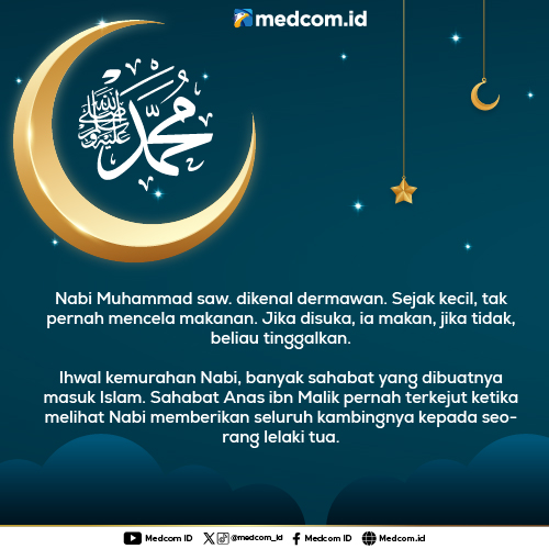 Kedermawanan Nabi kala Ramadan Tiba