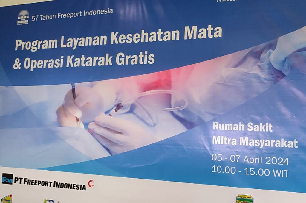 Baksos layanan kesehatan ini akan berlangsung 4 hari hingga 7 April kerjasama PT FI dengan berbagai pihak termasuk Pemda Mimika, YPMAK dan Pangansari Utama.