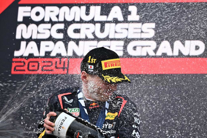Verstappen kini telah menjuarai Grand Prix Jepang tiga kali berturut-turut.