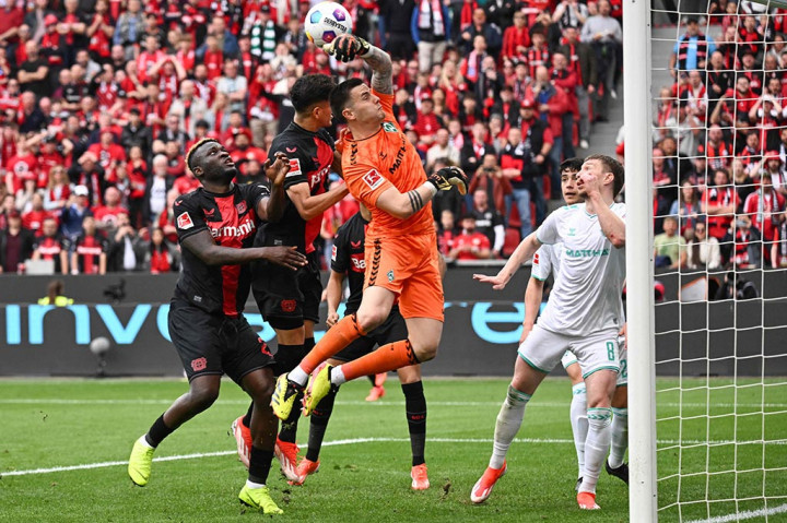 Bayer Leverkusen menjuarai Liga Jerman musim ini setelah menghancurkan Werder Bremen 5-0 pada di Stadion BayArena, Leverkusen, Senin, 15 April 2024 dini hari WIB.