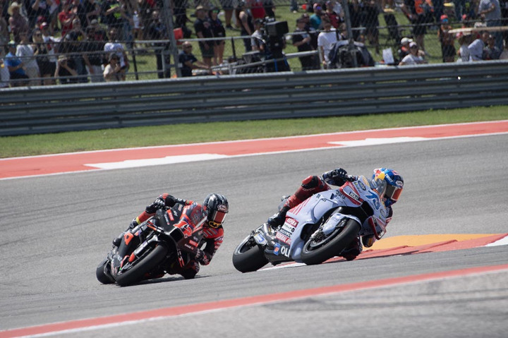 Maverick Vinales menjuarai balap MotoGP Grand Prix America dengan mengukir sejarah, saat menjadi yang tercepat pada balapan di Circuit of the America, Texas, Senin, 15 April 2024 dini hari WIB.