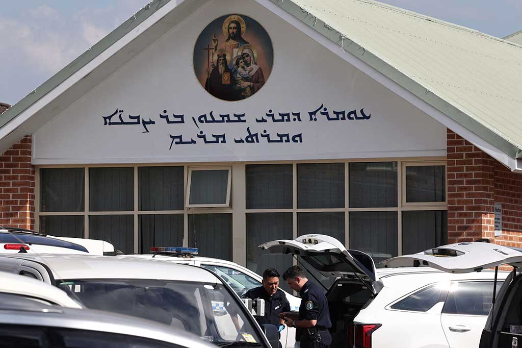 Empat orang ditikam dalam kebaktian gereja yang disiarkan secara langsung di Sydney, Australia, menurut laporan kepolisian dan media lokal setempat pada Senin, 15 April 2024.