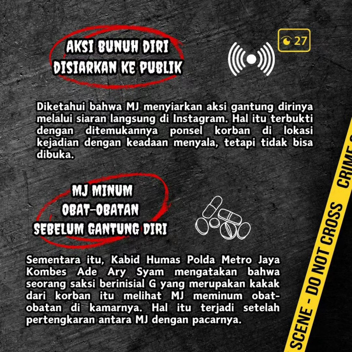 8 Fakta Selebgram Jaksel Live Instagram Bunuh Diri